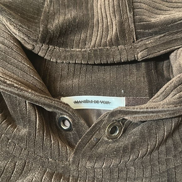 MANIERE DE VOIR⭐️ ribbed velour jogger and hoodie - Picture 13 of 15